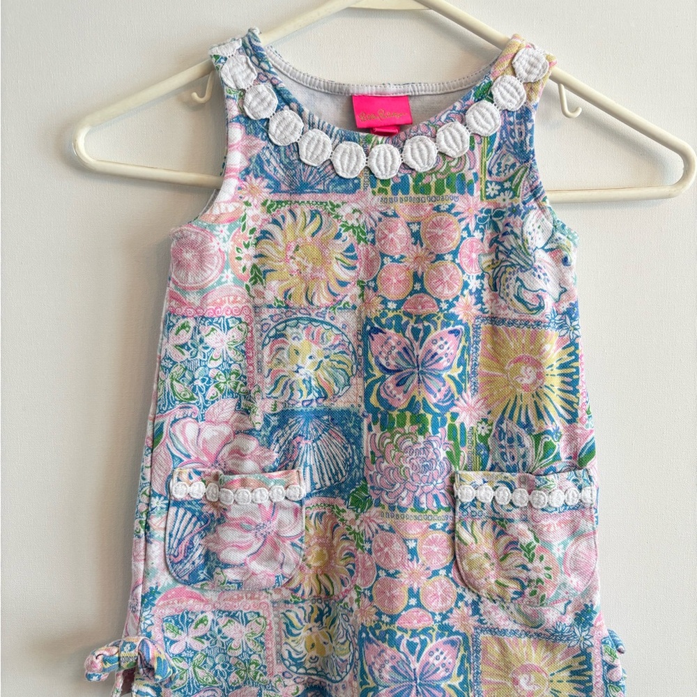Lilly Pulitzer Multicolor Floral Dress with White Accents